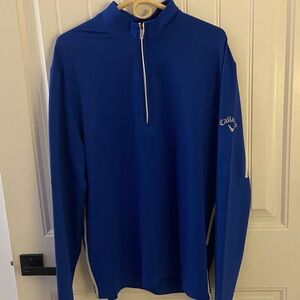 Callaway Royal Blue Quarter-Zip Top L